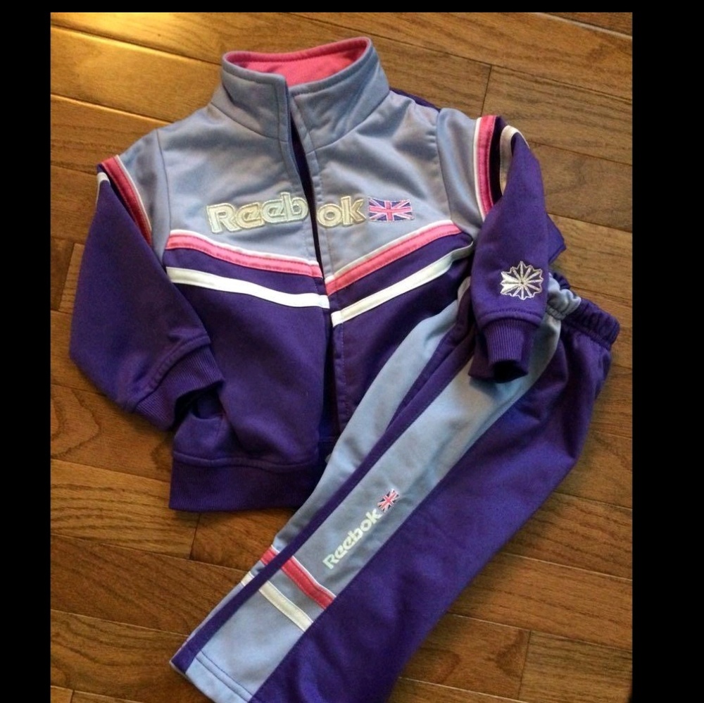 Pink and purple Reebok suit